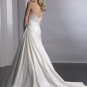Free Shipping/A-line/Strapless/Satin/Semi-cathedral train/Bridal Wedding Dress/GG016