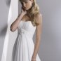 Free Shipping/A-line/Sweatheart/Chiffon/Chapel train/Bridal Wedding Dress/GG021