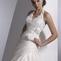 Free Shipping/Sheath/Halter/Taffeta/Chapel train/Bridal Wedding Dress/GG025