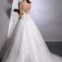 Free Shipping/A-line/Off the shoulder/Organza/Chapel train/Bridal Wedding Dress/GG027
