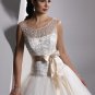 Free Shipping/A-line/Off the shoulder/Organza/Chapel train/Bridal Wedding Dress/GG027