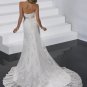 Sheath/Sweatheart/Satin&Organza/Chapel train/Bridal Wedding Dress/GG028