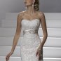 luxurious/Sheath/Sweatheart/Satin&lace/Floor length/Bridal Wedding Dress/GG032