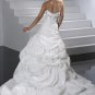 Free Shipping/A-line/Sweatheart/Taffeta/Chapel train/Bridal Wedding Dress/GG042