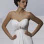 Free Shipping/Ivory chiffon with beadings Empire Sweetheart-neck Maternity Wedding dressGG051
