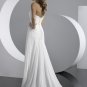 Free Shipping/Chiffon with Appliqued and Beadings Strapless A-line BRIDE DRESS GG068