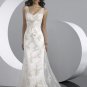 Free Shipping/A-Line/Sleeveless/Satin&Mesh/Sweep length train/Bridal Wedding Dress/GG103