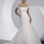 Free Shipping/Mermaid/Off the shoulder/Satin&Mesh/Sweep length train/Bridal Wedding Dress/GG106
