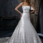 Free Shipping/Taffeta with Crystal Beadings A-line Strapless WEDDING GOWN GG108