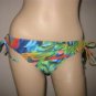 ABS Rainforest Floral Double String Bikini Bottom 8 NWT