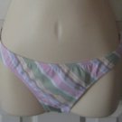 Victoria's Secret Pastel Sunwashed Striped Bikini Bottom S New