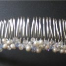 Wedding Tiara Headpiece Pearl Crystal Cream Ivory Light Blue New