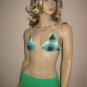 Victoria's Secret Green Preppy Plaid Skirted Bikini XS/M New
