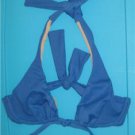 J. Crew Sapphire Blue Underwire Bikini Halter Top XS 2 New