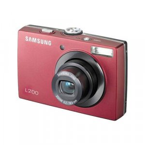 Samsung L200 10.2MP 3x Optical/5x Digital Zoom Camera (Red)