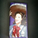 De La Luna Mexican Calendar Girl Leather Wallet
