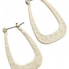 Matte Gold Tone Hoops