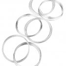 36 Silver Tone Intertwined Bangles