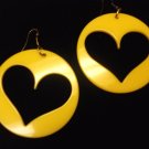 Cutout Heart Plastic Earring