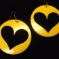 Cutout Heart Plastic Earring