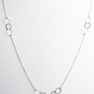Ofina Small Circles Long Sterling Necklace