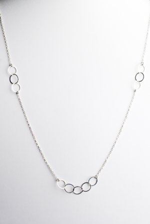 Ofina Small Circles Long Sterling Necklace