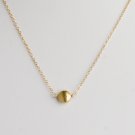 Ofina Small 14kt Gold Nugget Necklace