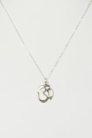 Ofina Large Om Charm Sterling Necklace