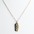 Ofina Sterlingplated Razorblace Necklace