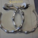 Silver Hoops with Rhinestones