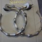 Silver Hoops with Rhinestones