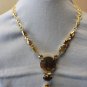 Multishape Gemstone Necklace with Matching Earrings
