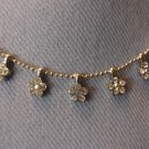 Small Flower Rhinestone Necklace