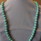 Tuquoise Plastic Beads with Ribbon Closure