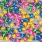 Plastic Transparent ABC Beads