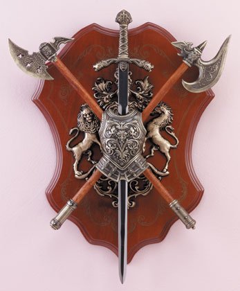 Sword, Axe and Shield Display Item 34813