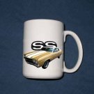 New 15 oz. Gold 1970 Chevy Chevelle SS mug!