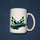 New Huge 15 Oz. Brewster Green 1973 Pontiac Trans AM Mug