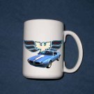 New Huge 15 Oz. Blue 1972 Pontiac Trans AM Mug