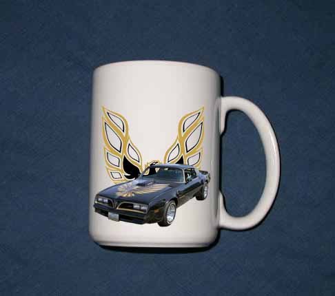 New Huge 15 Oz. Black 1978 Pontiac Trans AM Mug