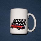 New 15 oz. Red 1970 Ford Boss Mustang mug