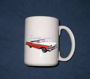 New 15 oz. Red 1959 Ford Fairlane mug!