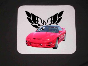 New 2000 Red Pontiac Trans AM Mousepad!