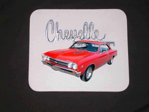 New 1967 Red Chevy Chevelle Mousepad!