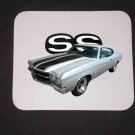 New 1970 Silver Chevy Chevelle SS Mousepad!