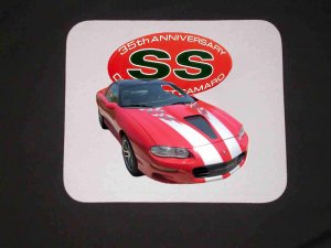 New 2002 35th Anniversary Chevy Camaro Mousepad