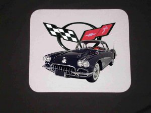 New 1958 Chevy Corvette Mousepad!