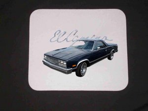 New 1985 Chevy El Camino w/ flags Mousepad!