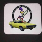 New Yellow 1971 Plymouth Roadrunner Mousepad!!