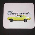 New Yellow 1970 Plymouth Barracuda Mousepad!!